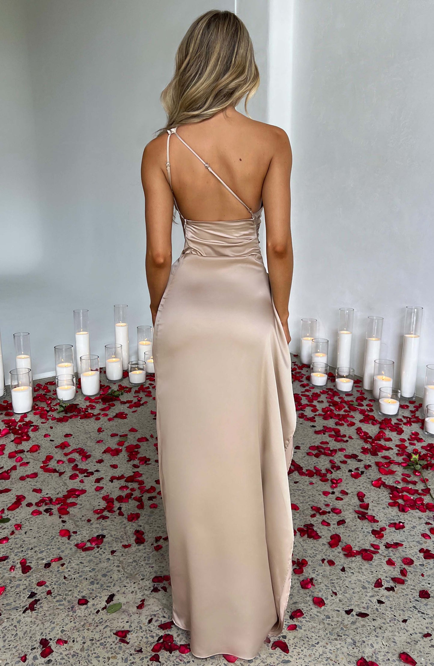 Alessia Satin Maxi Dress
