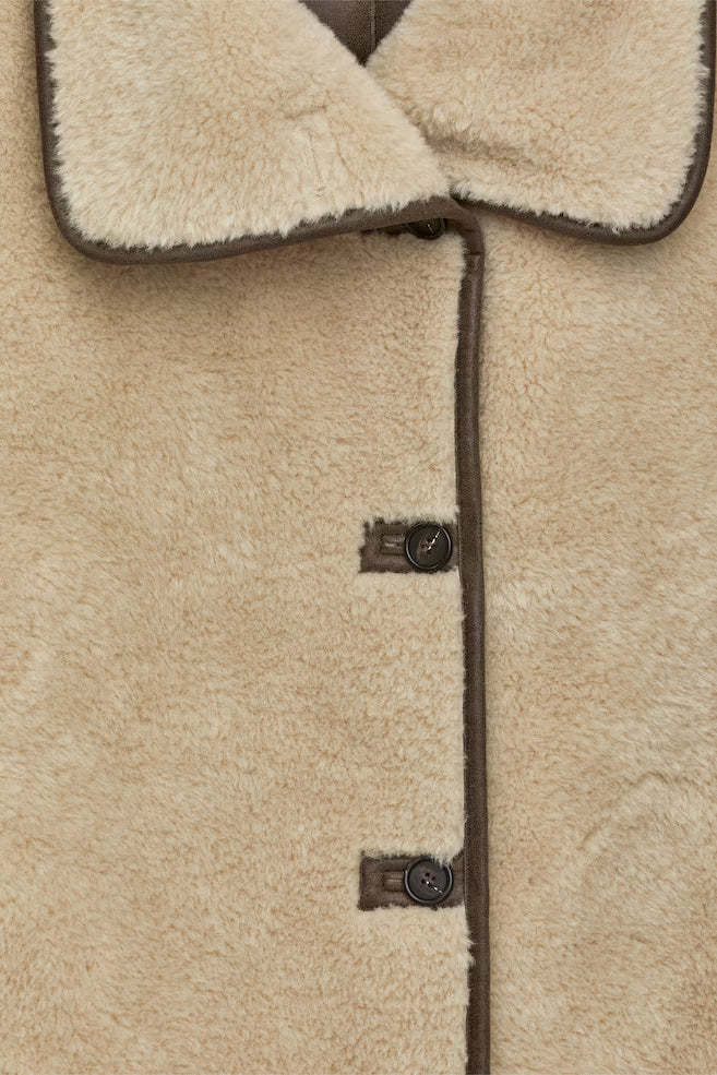Beige Gewatteerde Liner Jacket – licht & veelzijdig