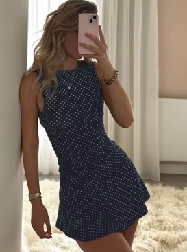 Julia Navy jurk
