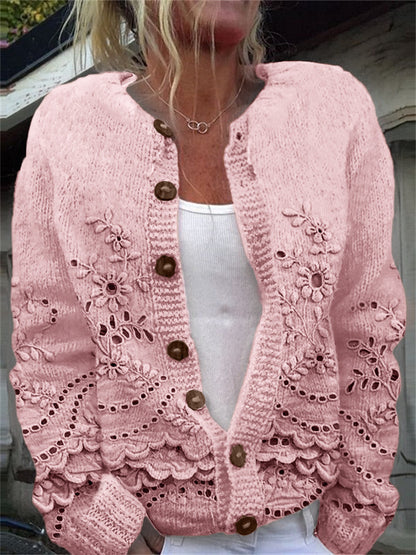 Losgebreid Vest met Patroon – Elva™
