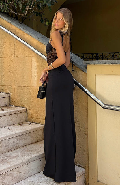 Luciana Bordeaux Maxi Dress