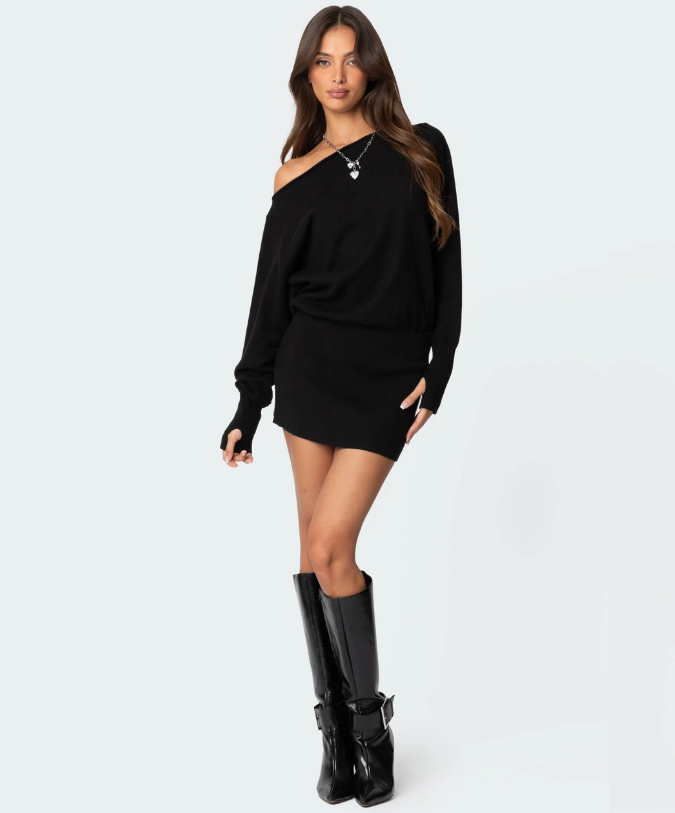 Noor Off-Shoulder Mini Dress