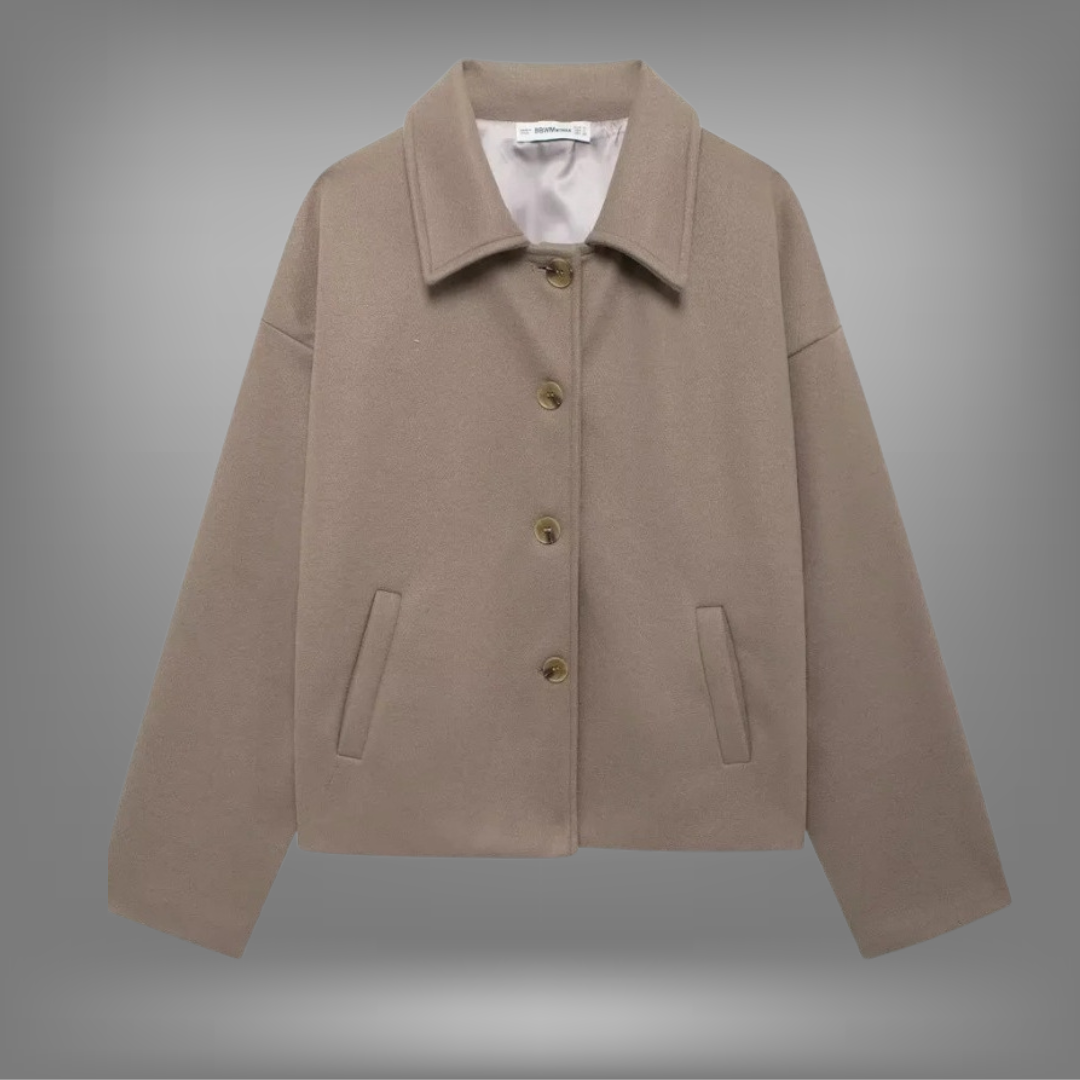 Léonie | Dames Korte Jas Met Knopen