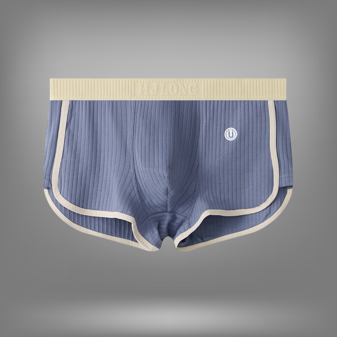 Bas | Heren Geribde Lounge Shorts Set