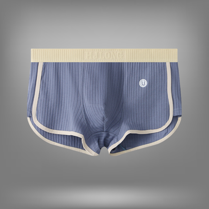 Bas | Heren Geribde Lounge Shorts Set