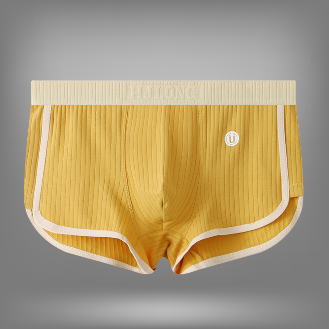 Bas | Heren Geribde Lounge Shorts Set