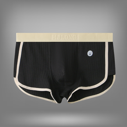 Bas | Heren Geribde Lounge Shorts Set