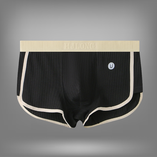 Bas | Heren Geribde Lounge Shorts Set