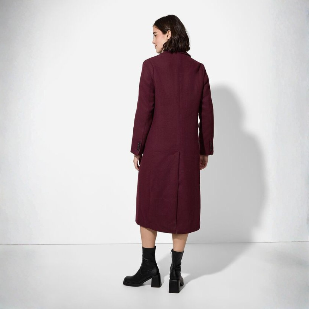 Elara | Dames Lange Jas met Knopen