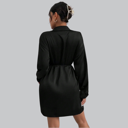 Selena | Dames Wikkel Mini Blousejurk