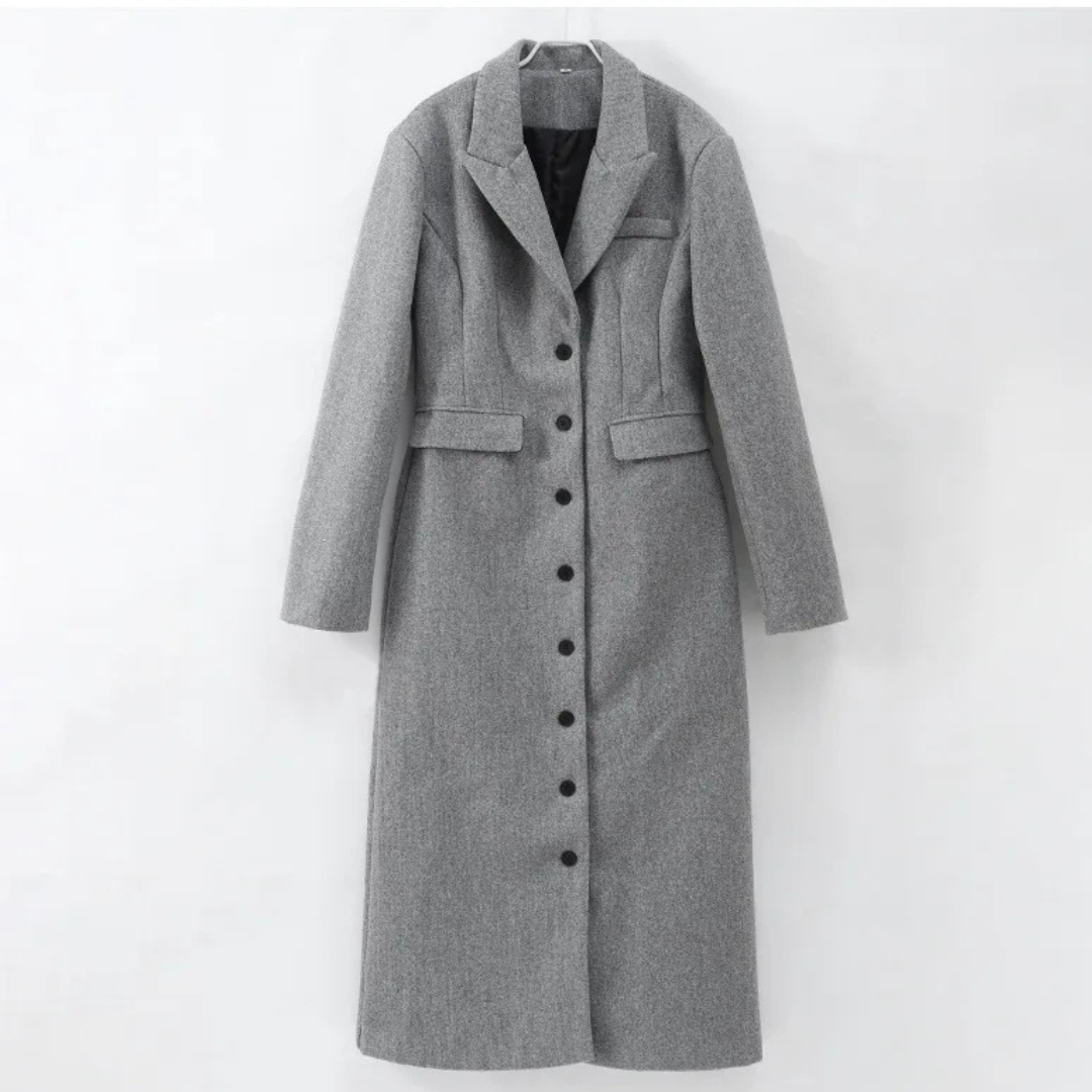 Elara | Dames Lange Jas met Knopen