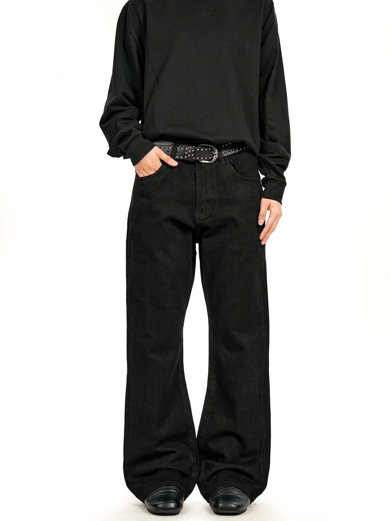 Noah | Heren Zwarte Jeans met Rechte Pijpen