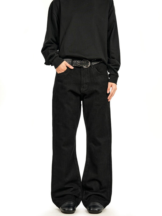 Noah | Heren Zwarte Jeans met Rechte Pijpen