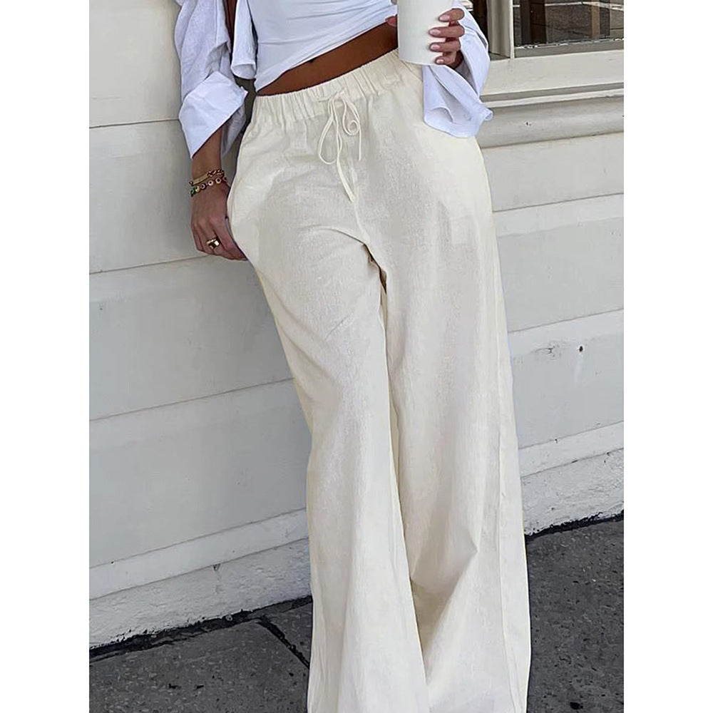 Esmée – Casual Wide-Leg Broek van Polyester