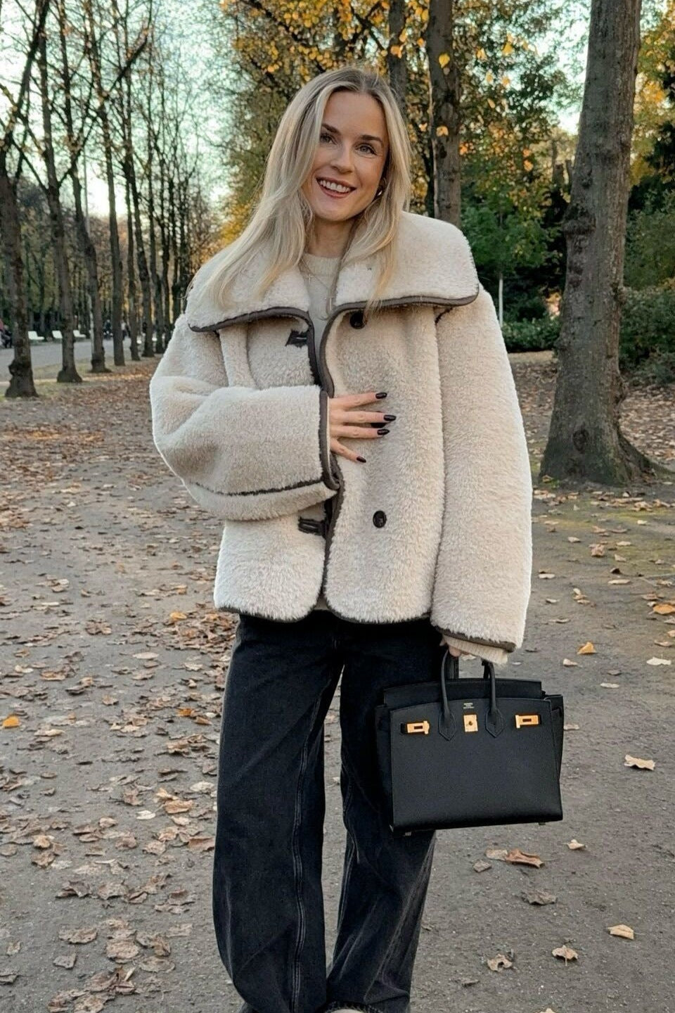 Beige Gewatteerde Liner Jacket – licht & veelzijdig