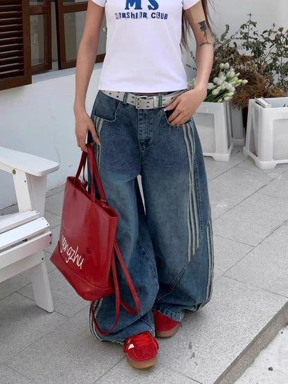 Liora | Dames Wide Leg Denim Broek