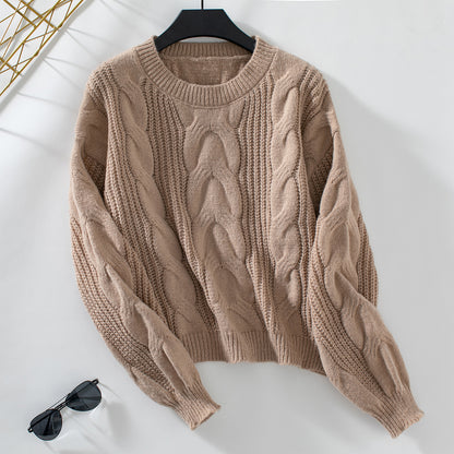 Elena Cable Knit Sweater – Warm, Cozy & Tijdloos