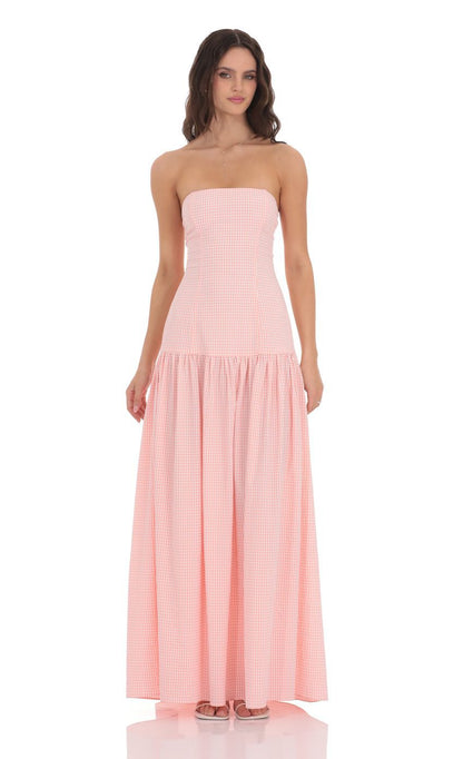 Mila Gingham Maxi – tijdloos, licht en onweerstaanbaar