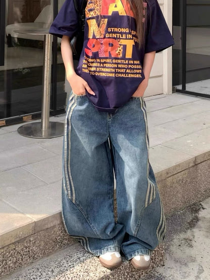 Liora | Dames Wide Leg Denim Broek