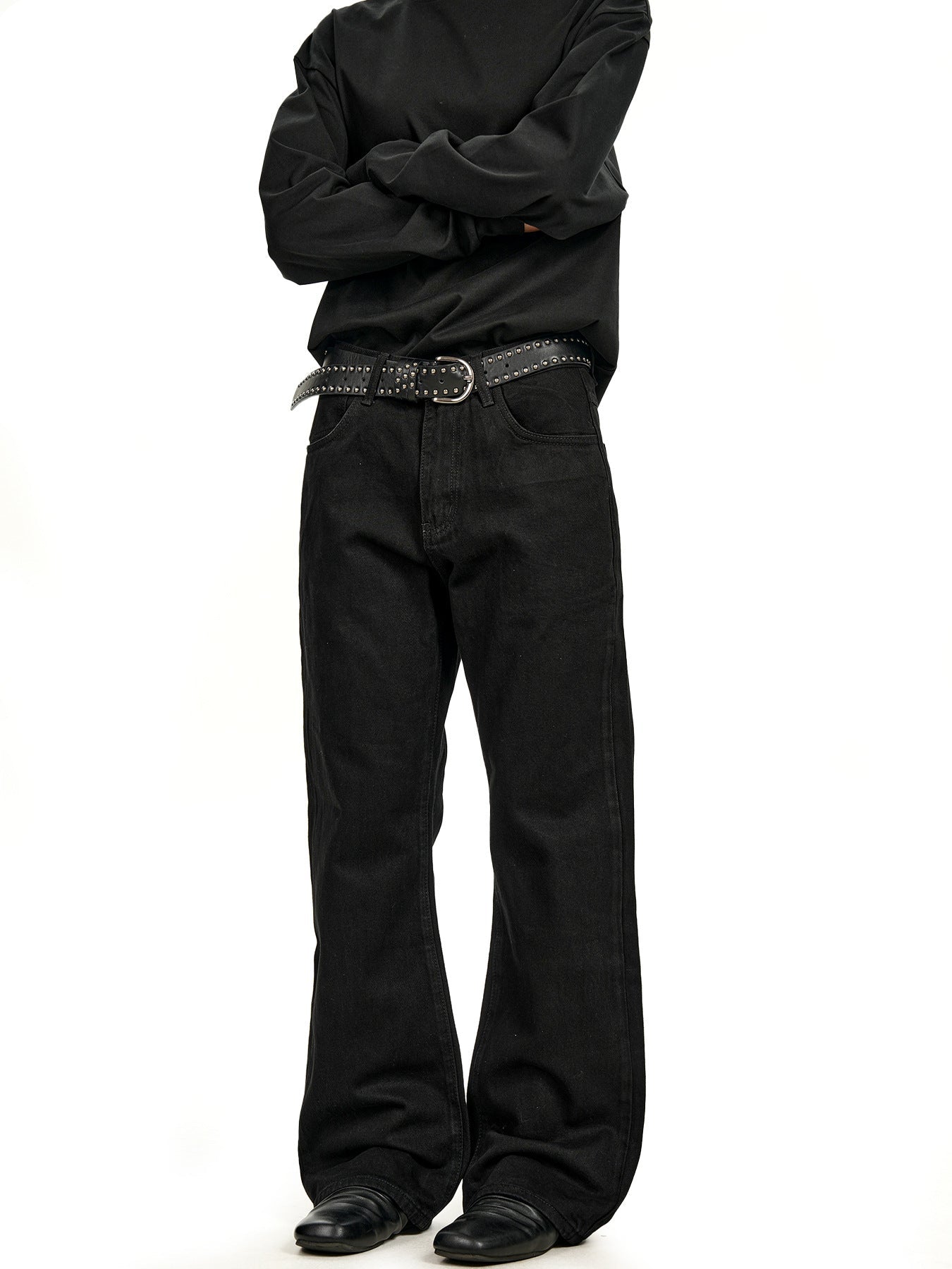 Noah | Heren Zwarte Jeans met Rechte Pijpen