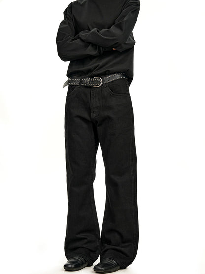 Noah | Heren Zwarte Jeans met Rechte Pijpen