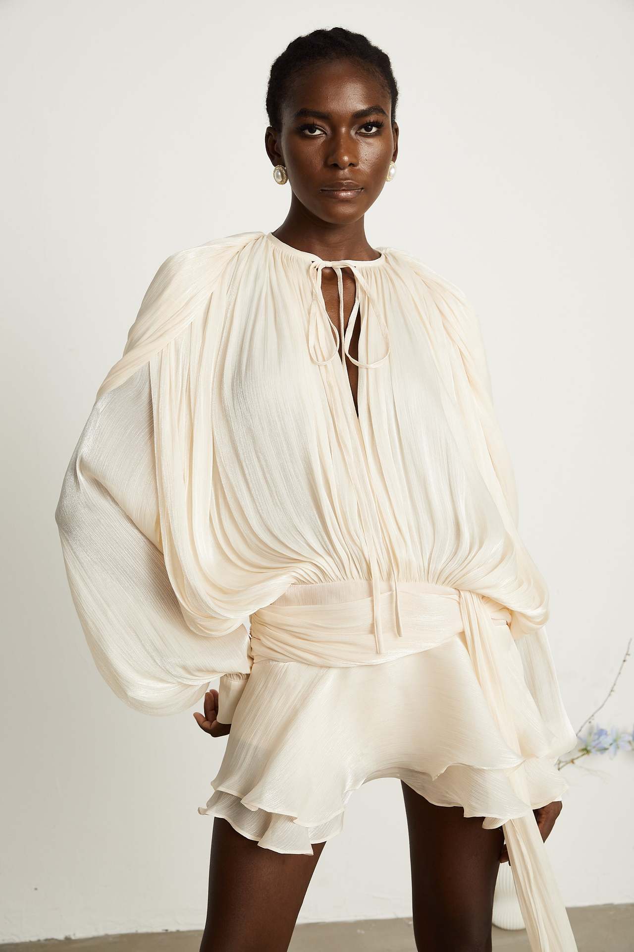 Aurelia | Dames Geplooide Mini Jurk