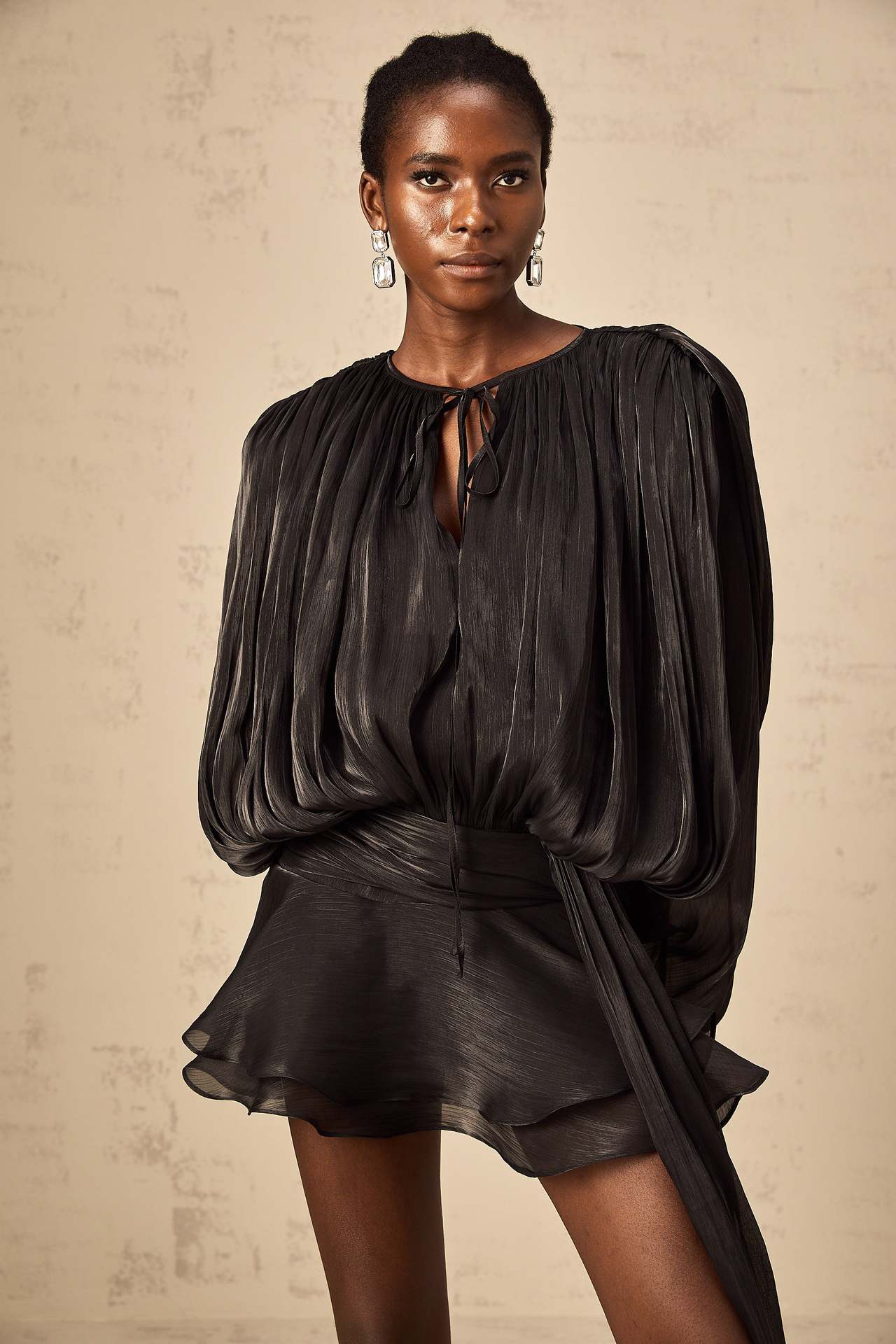 Aurelia | Dames Geplooide Mini Jurk