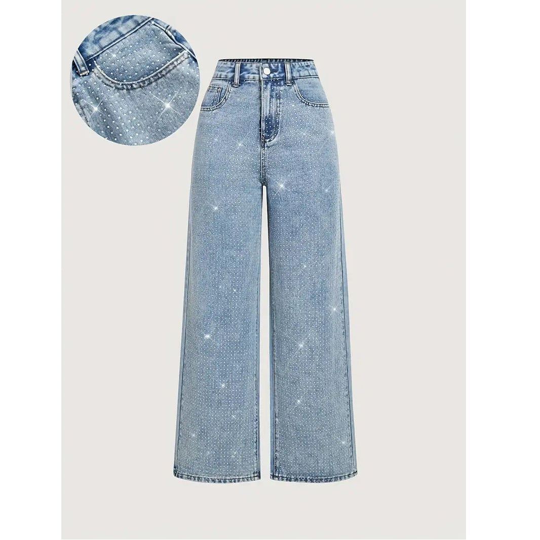 Sofie | Dames High-Waist Jeans met Wijde Pijpen