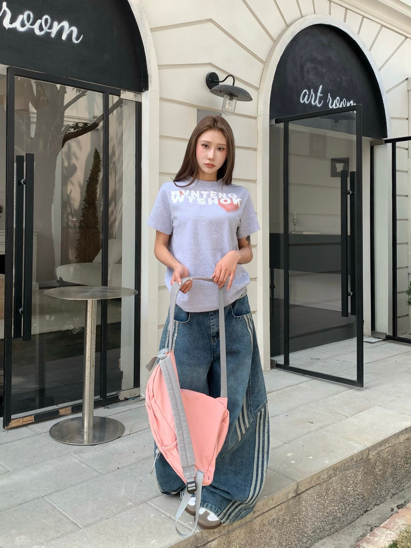 Liora | Dames Wide Leg Denim Broek