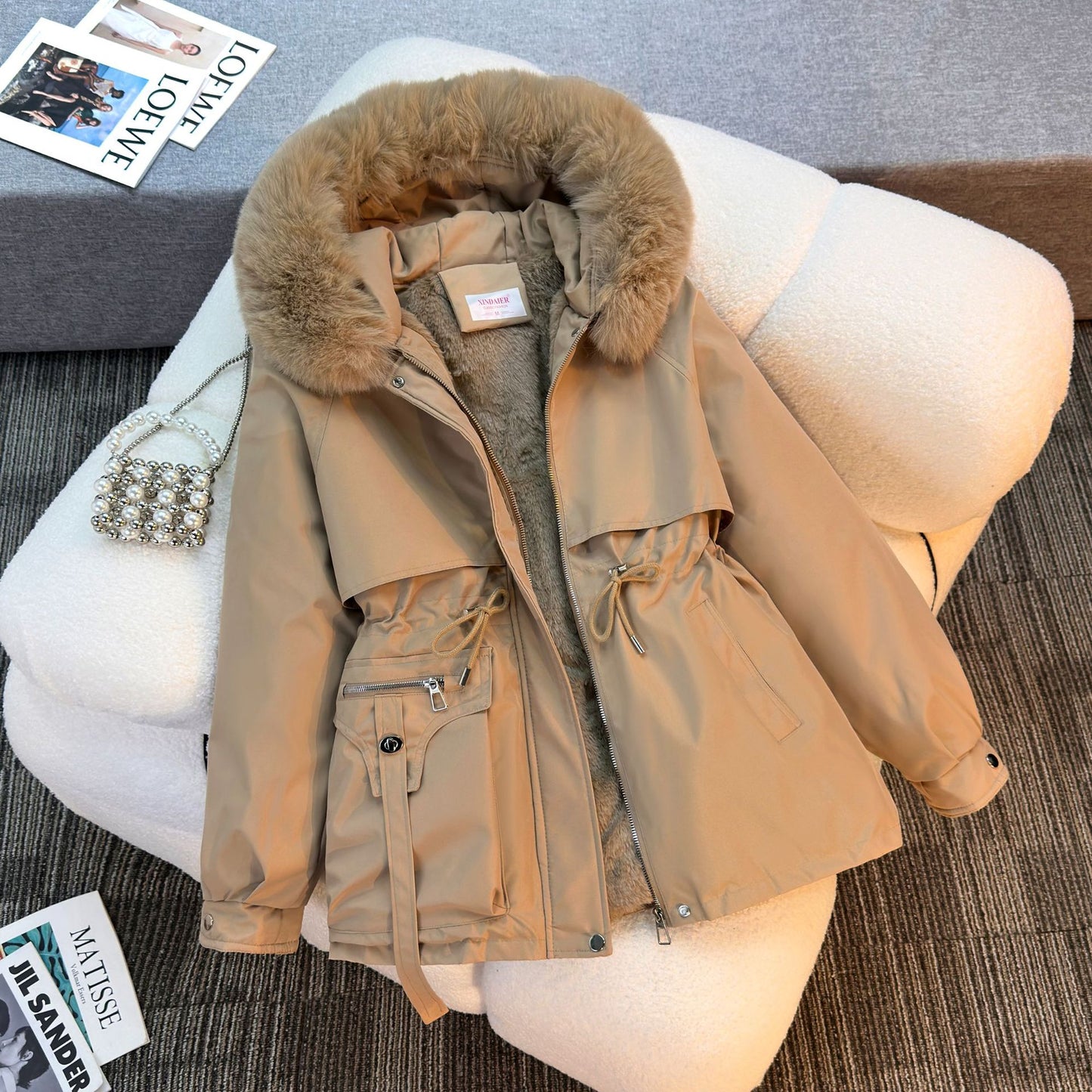 Lotte | Dames Gewatteerde Winterjas met Capuchon