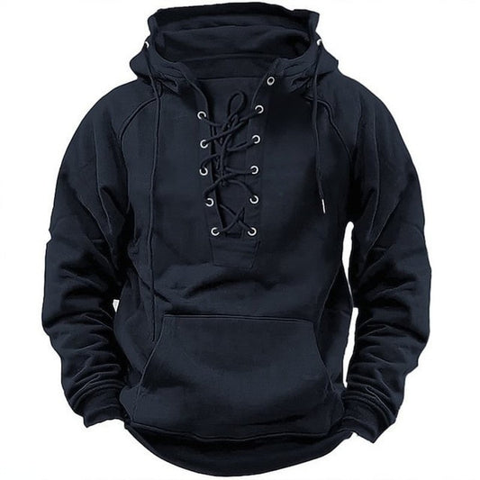 Jeroen | Heren Lace-Up Hoodie