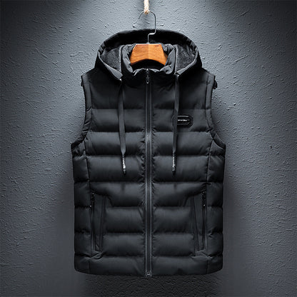 Jasper | Heren Gewatteerde Bodywarmer met Capuchon