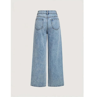 Sofie | Dames High-Waist Jeans met Wijde Pijpen