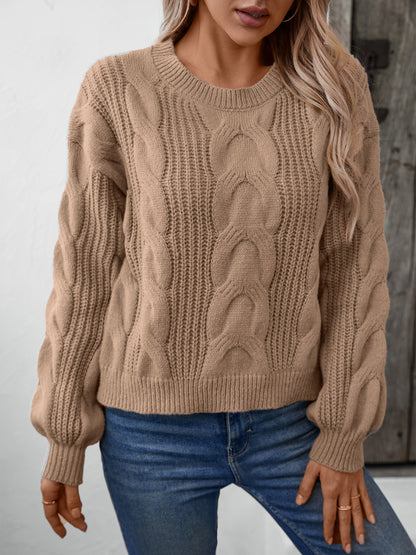 Elena Cable Knit Sweater – Warm, Cozy & Tijdloos