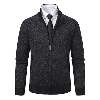 Vince | Heren Gebreid Vest met Rits