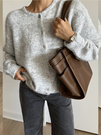 Clara | Dames Zachte Gebreide Vest met Knopen