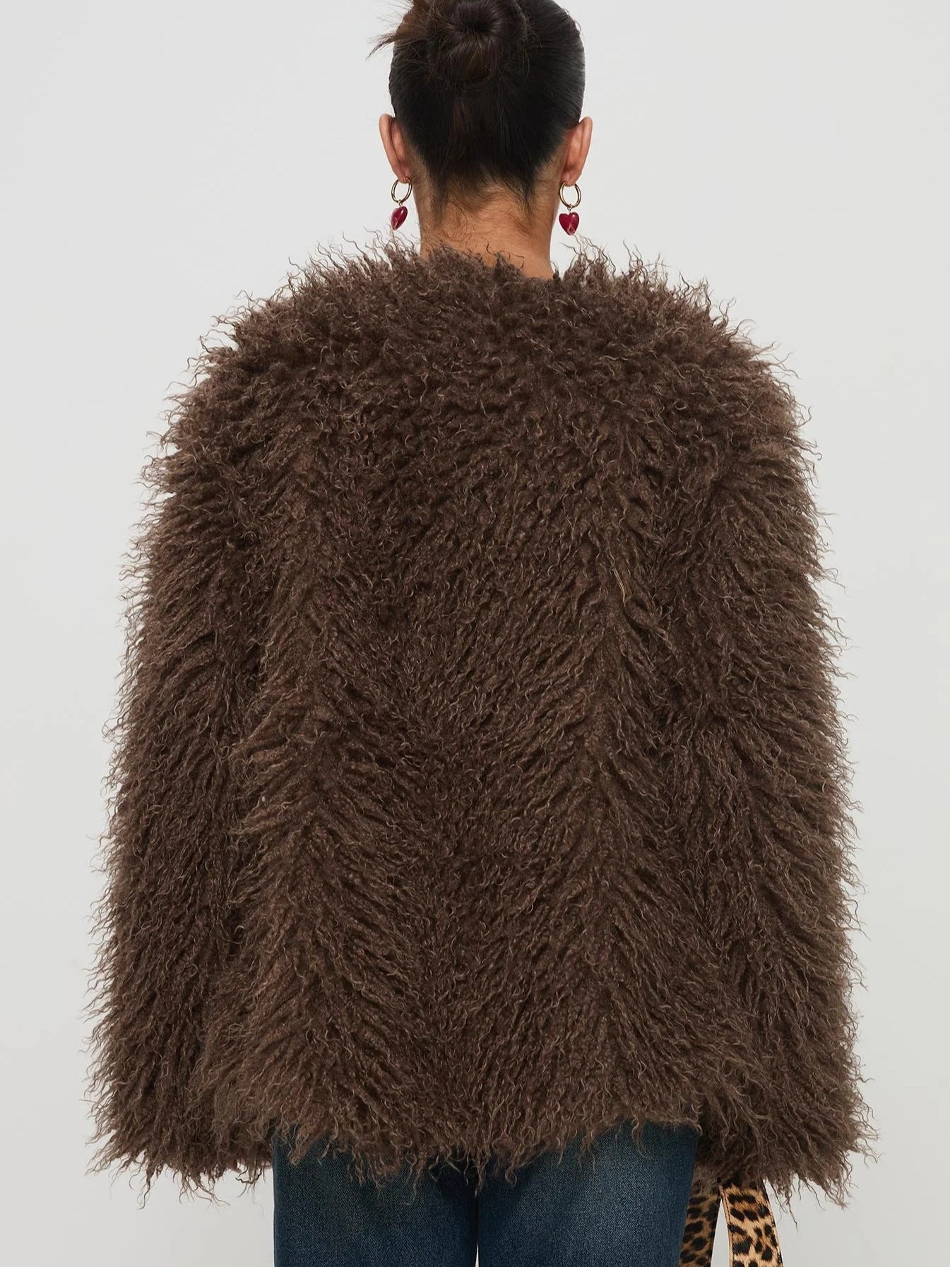 Maya | Dames Shaggy Faux Fur Jas
