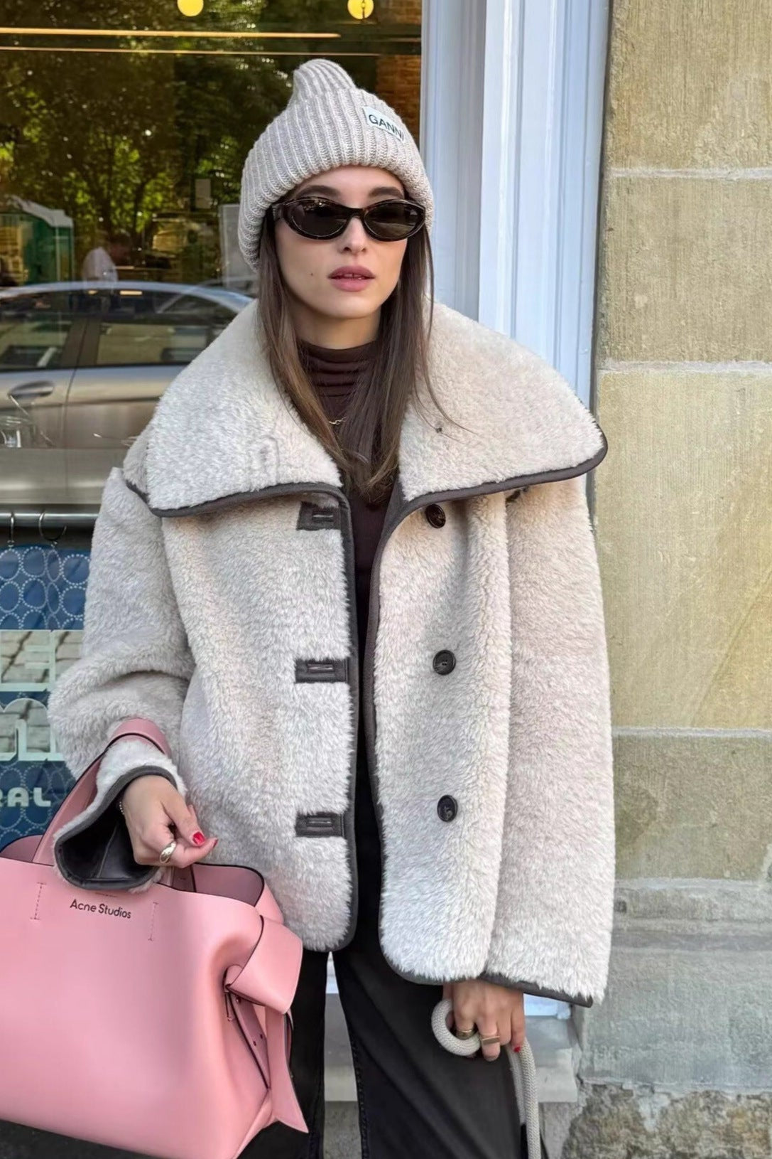 Beige Gewatteerde Liner Jacket – licht & veelzijdig