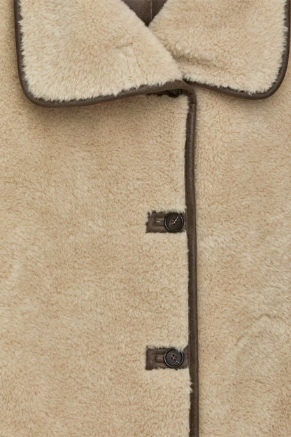 Beige Gewatteerde Liner Jacket – licht & veelzijdig