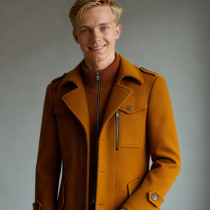 Willem | Heren Gestructureerde Winterjas