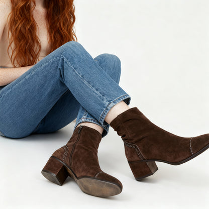 Lena | Dames Block Heel Enkellaarsjes