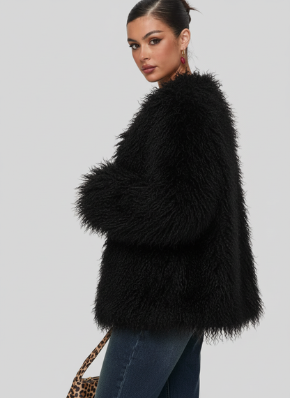 Lieke | Dames Oversized Faux-Fur Jasje