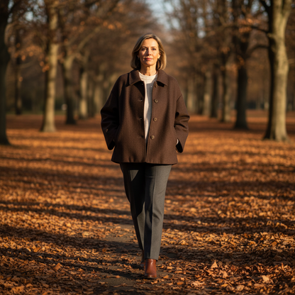 Léonie | Dames Korte Jas Met Knopen