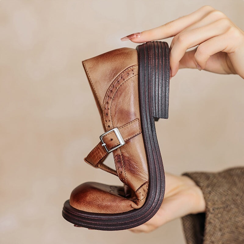 Elegante Leren Mary Janes