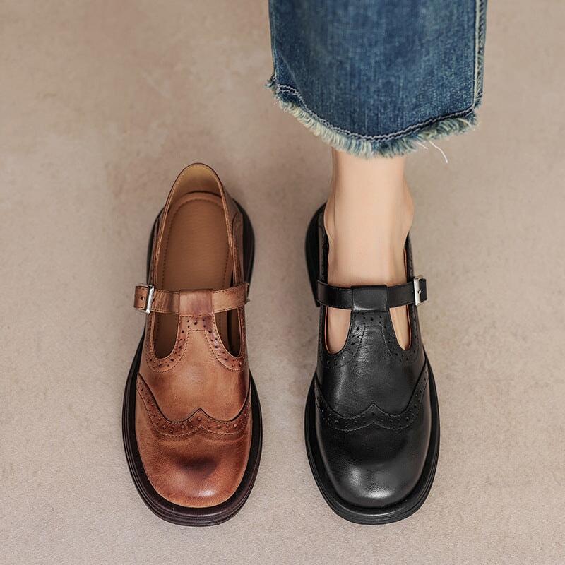 Elegante Leren Mary Janes