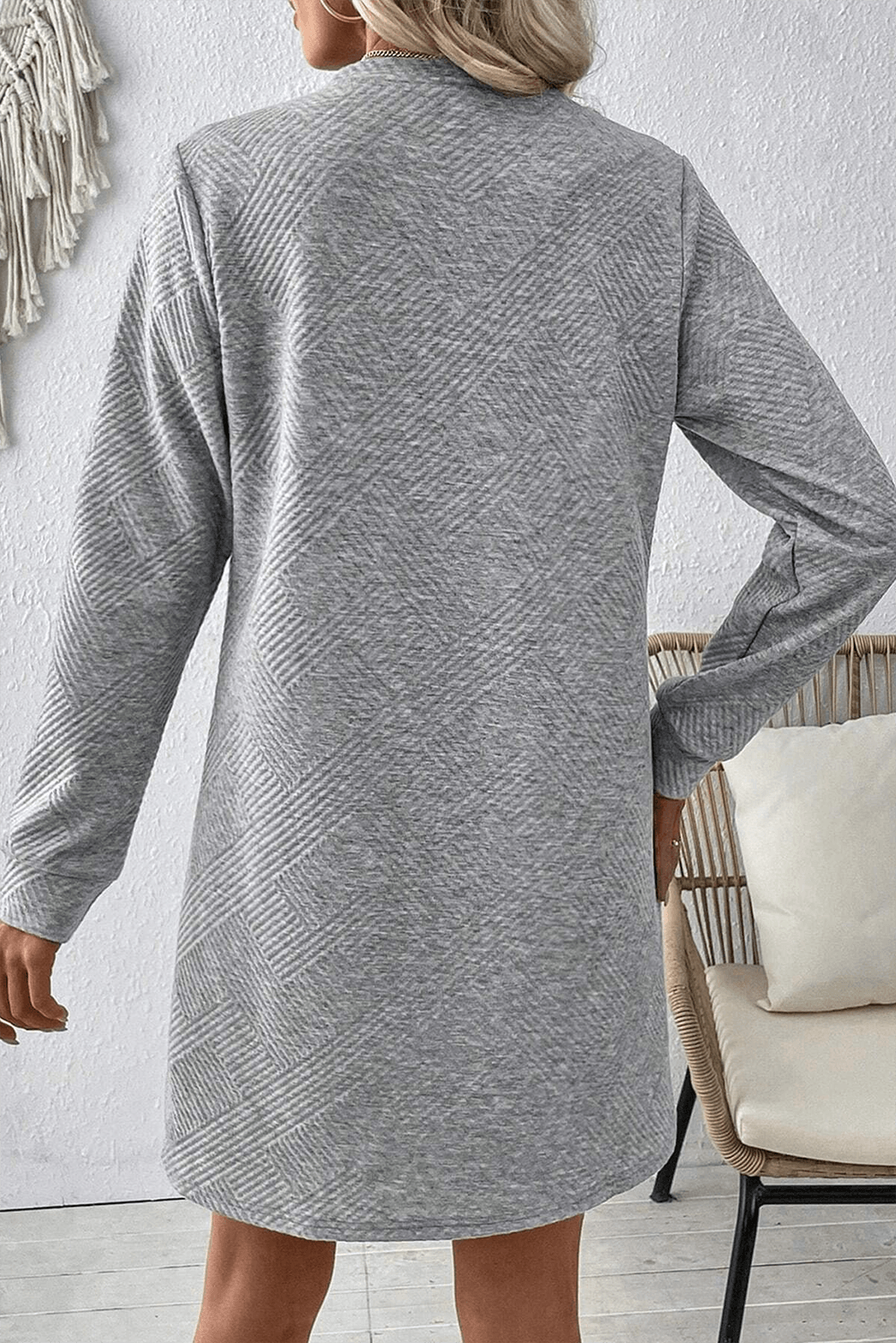 Long Sleeve Casual Knit Dress