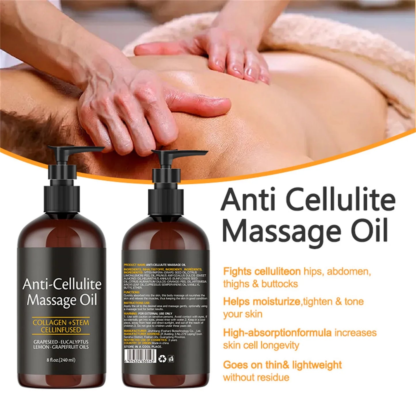 Anti-Cellulite Massaging oil